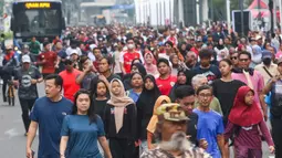 Pemerintah Provinsi DKI Jakarta juga akan memberlakukan malam bebas kendaraan bermotor atau Car Free Night (CFN) di sejumlah ruas jalan di Jakarta pada malam pergantian tahun, Rabu 31 Desember 2024 mendatang. (Liputan6.com/Herman Zakharia)