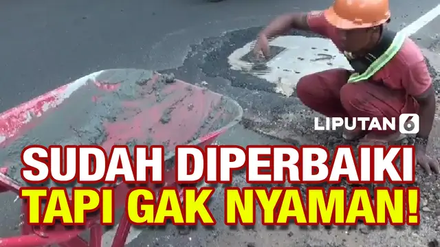 VIDEO: Jalan Rusak Akibat Sumur Resapan Sudah diperbaiki, Warga: Tapi Gak Nyaman