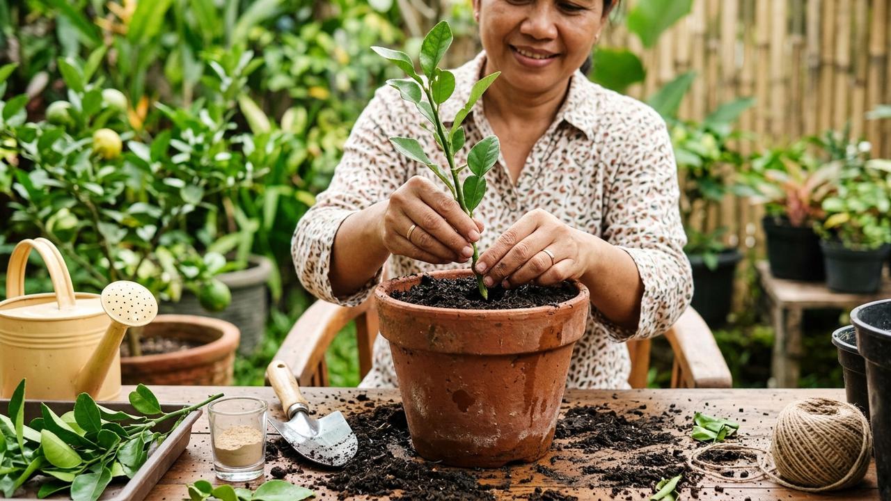 7 Cara Menanam Daun Jeruk dari Stek Batang di Pot, Mudah untuk Pemula