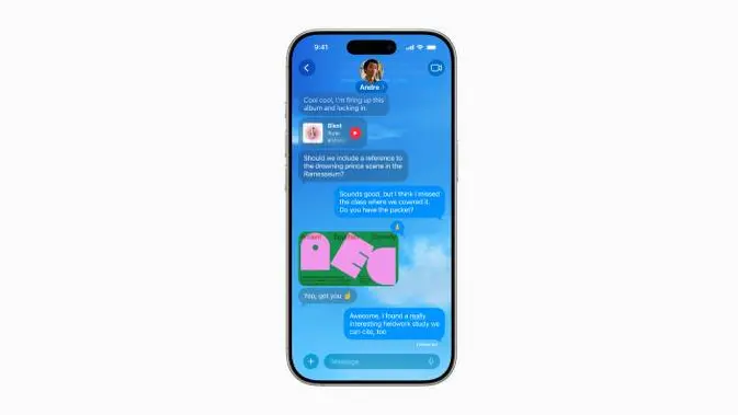<p>Messages di iOS 26 mendapatkan peningkatan. (Doc: Apple)</p>