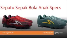 Pilihan sepatu sepak bola anak merek Specs, modelnya tidak kalah dari brand impor. (Istimewa)