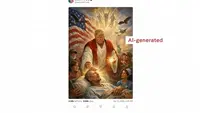 Donald Trump Unggah lalu Hapus Gambar AI Dirinya Bergaya Yesus