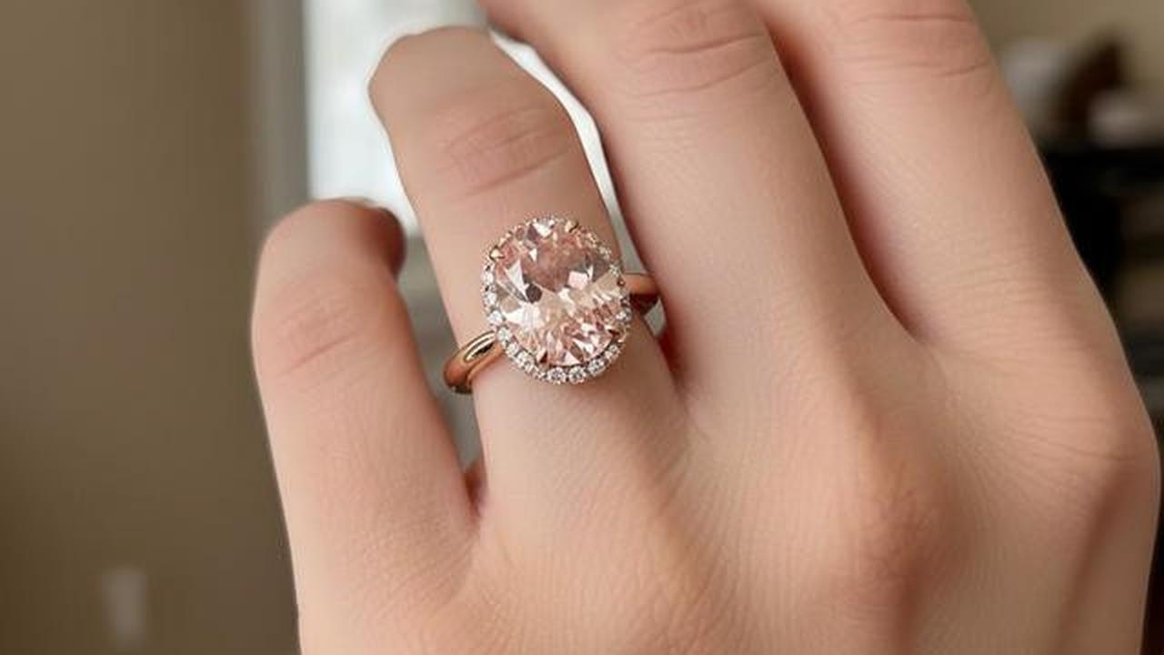 10 Model Cincin Emas Batu Morganite Tren 2026, Intip Desainnya