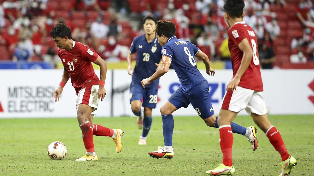 Foto: Kena Mental, Timnas Indonesia Langsung Tertekan dan Takluk 0-4 dari Thailand di Leg Pertama Final Piala AFF 2020