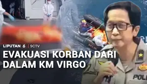 Evakuasi Korban dari dalam KM Virgo