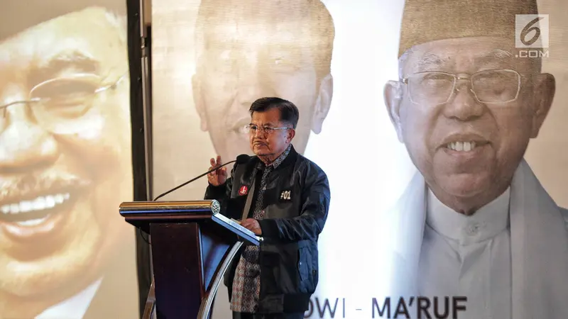 JK Hadiri Rapat Konsolidasi Dukungan untuk Jokowi-Ma'ruf