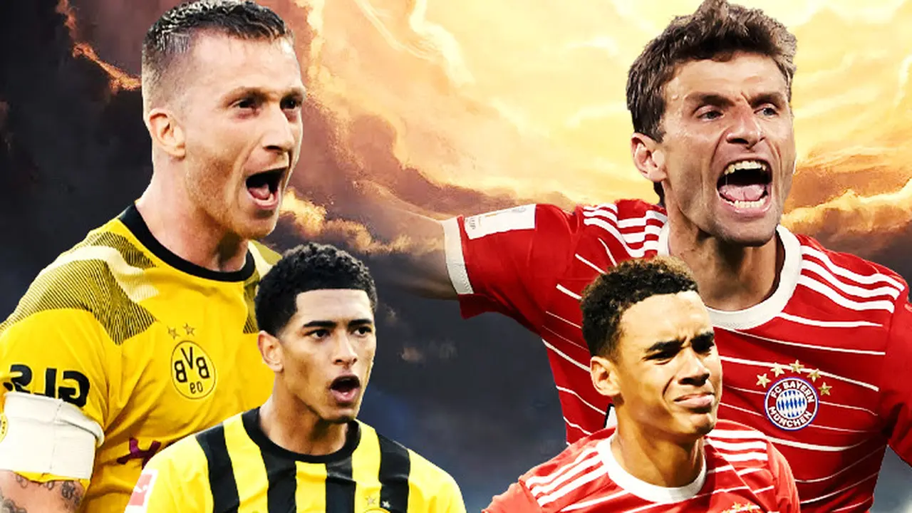Ilustrasi - Pemain Borussia Dortmund vs Bayern Munchen