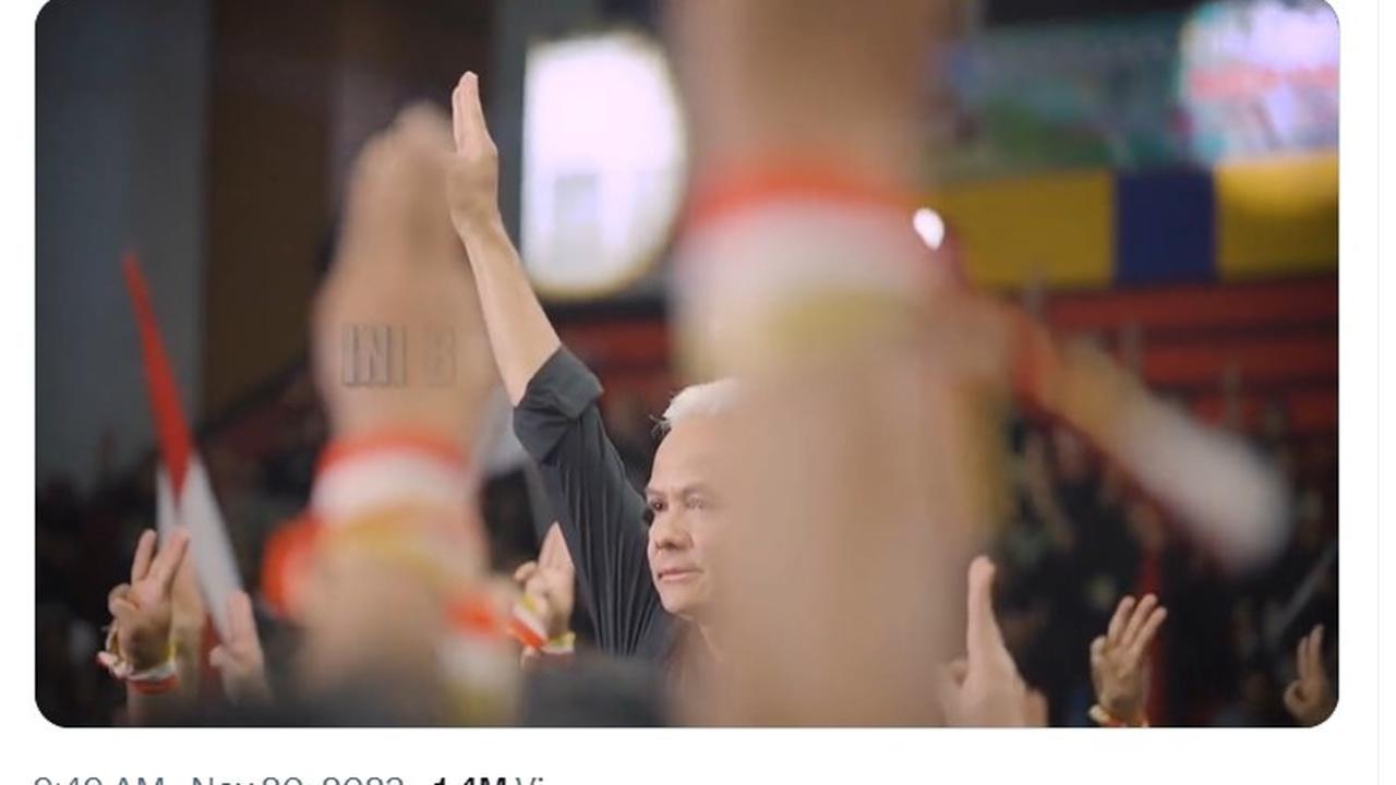 Salam 3 Jari Ganjar Pranowo Disebut Mirip Simbol Perlawanan pada Penguasa di Film Hunger Games.