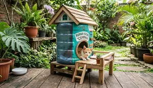 6 Ide DIY Rumah Kucing Outdoor dari Galon Bekas, Mudah Dibuat dan Nyaman untuk Anabul