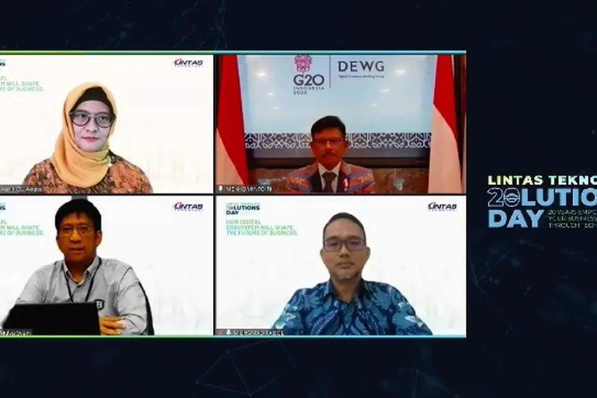 Webinar Lintas Teknologi 20lutions Day 2021: How Digital Ecosystem Will Shape The Future Of Business pada Selasa (23/11/2021) (Liputan6.com/Giovani Dio Prasasti)