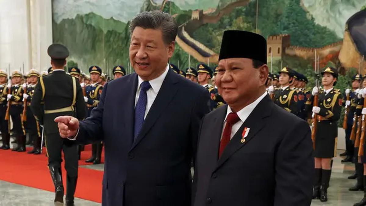 Kedatangan Presiden RI Prabowo Subianto Disambut Hangat Presiden China Xi Jinping