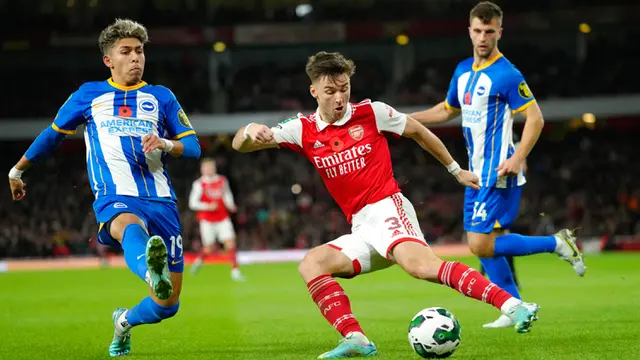 Arsenal Tersingkir dari Carabao Cup Usai Dikalahkan Brighton and Hove Albion