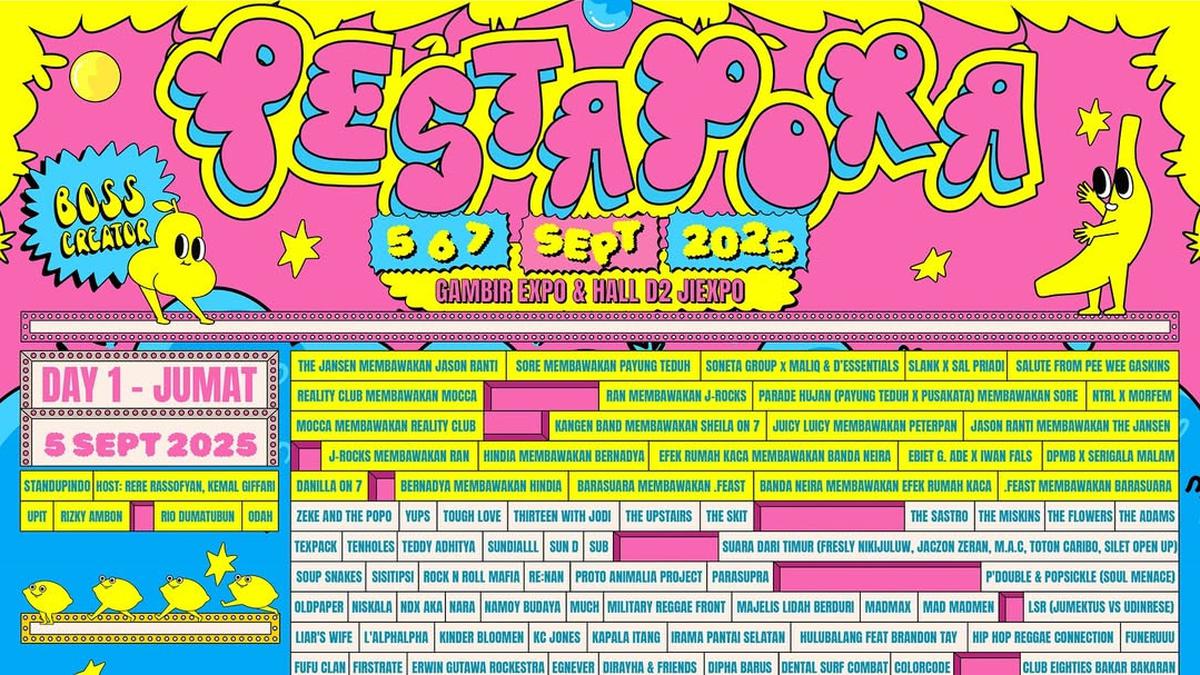 Info Lengkap Pestapora 2025 yang Dimeriahkan Sheila on 7, dari Jadwal Hingga Harga Tiket