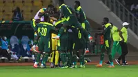 Selebrasi pemain Senegal saat mengalahkan Burkina Faso di Piala Afrika 2021 (AFP)