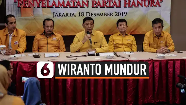 VIDEO: Wiranto Mundur dari Ketua Dewan Pembina Partai Hanura