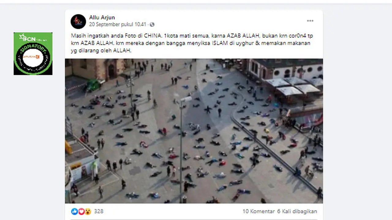 Penelusuran klaim foto penduduk satu kota di China mati akibat Covid-19