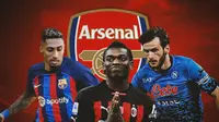 Ilustrasi - Rafael Leao, Raphina, dan Khvicha Kvaratshelia (Bola.com/Decika Fatmawaty)