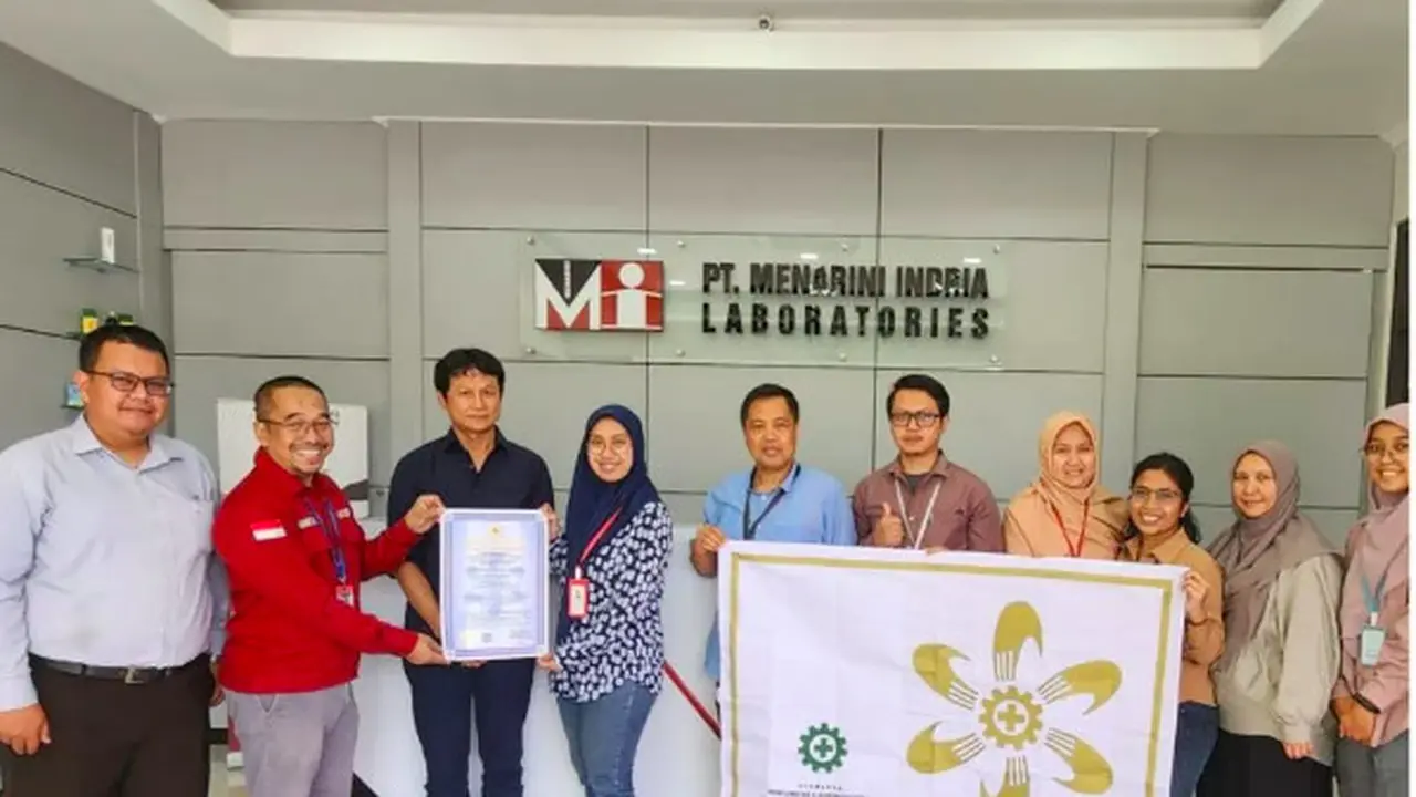 Jaga Keselamatan Kerja dan Keberlanjutan, Menarini Indria Laboratories Raih Bendera Emas SMK3
