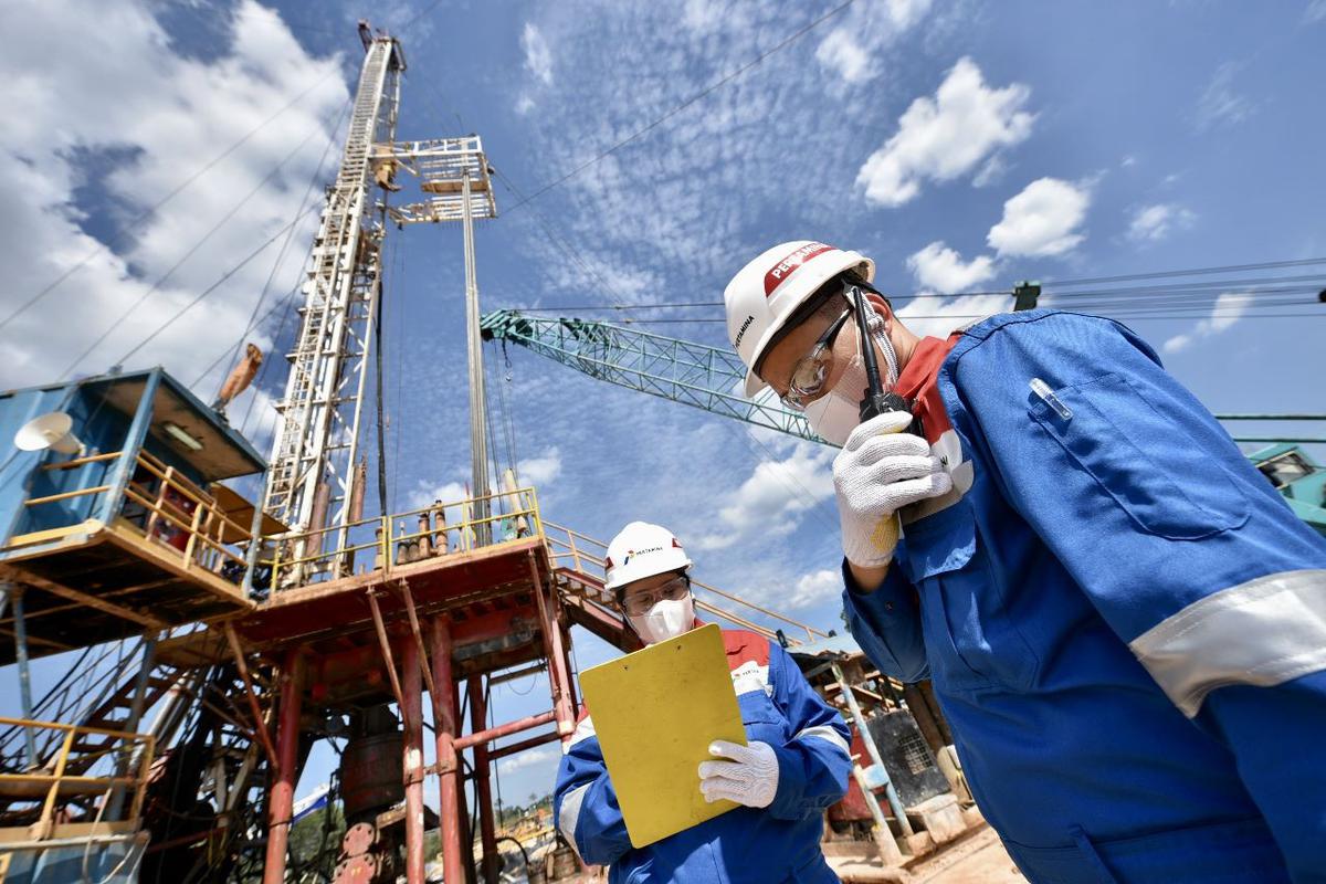 Pertamina berhasil melakukan tajak sumur perdana eksplorasi di Lapangan Duri Blok Rokan menggunakan teknologi Unconventional Drilling. (Dok Pertamina)