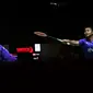 Pebulutangkis ganda campuran Indonesia, Rehan Naufal Kusharjanto/Lisa Ayu Kusumawati bertanding melawan ganda campuran Jepang, Kyohei Yamashita/Naru Shinoya saat laga 32 besar Indonesia Masters 2023 di Istora Senayan, Jakarta, Rabu (25/01/2023). Rehan Naufal Kusharjanto/Lisa Ayu Kusumawati kalah dua game langsung 16-21, 18-21. (Bola.com/Bagaskara Lazuardi)