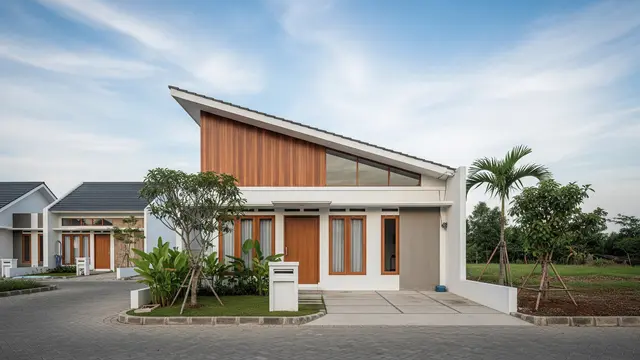 7 Desain Rumah Minimalis Atap Miring Satu Arah, Modern dan Cocok di Lahan Sempit