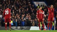 Liverpool takluk 0-2 dari Chelsea pada babak kelima Piala FA di Stamford Bridge, Selasa (3/3/2020) malam waktu setempat. (AFP/Glyn Kirk)