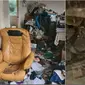 Kondisi rumah yang mengerikan usai ditinggal penyewa, penuh sampah dan hewan berbahaya. (Sumber: Metro UK)