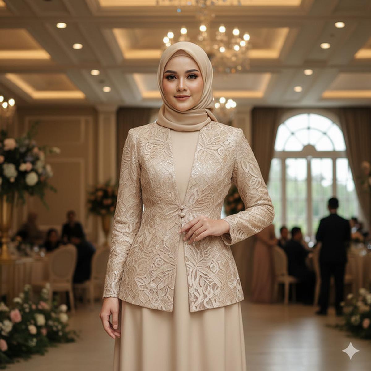 8 Warna Gamis Blazer Brokat yang Lagi Hits 2025, Elegan, Modern, dan Cocok untuk Segala Acara