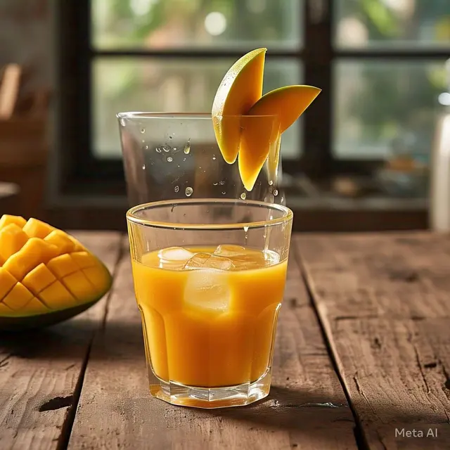 Ilustrasi jus mangga