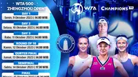 Jadwal dan Link Streaming WTA 500 Zhengzhou Open 2023 di Vidio. (Sumber: dok .vidio.com)