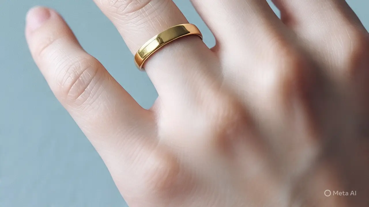 Cincin Emas Ring Polos. (Liputan6.com/MetaAI)