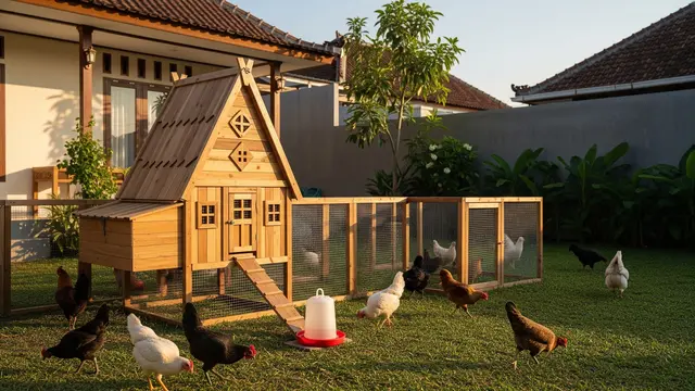 6 Desain Kandang Ayam Kampung Modern tapi Tetap Natural dan Tradisional