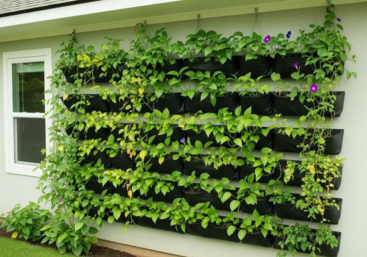 8 Konsep Kebun Vertikal Pakai Tanaman Rambat di Dinding Rumah Kecil, Lebih Hijau dan Estetis