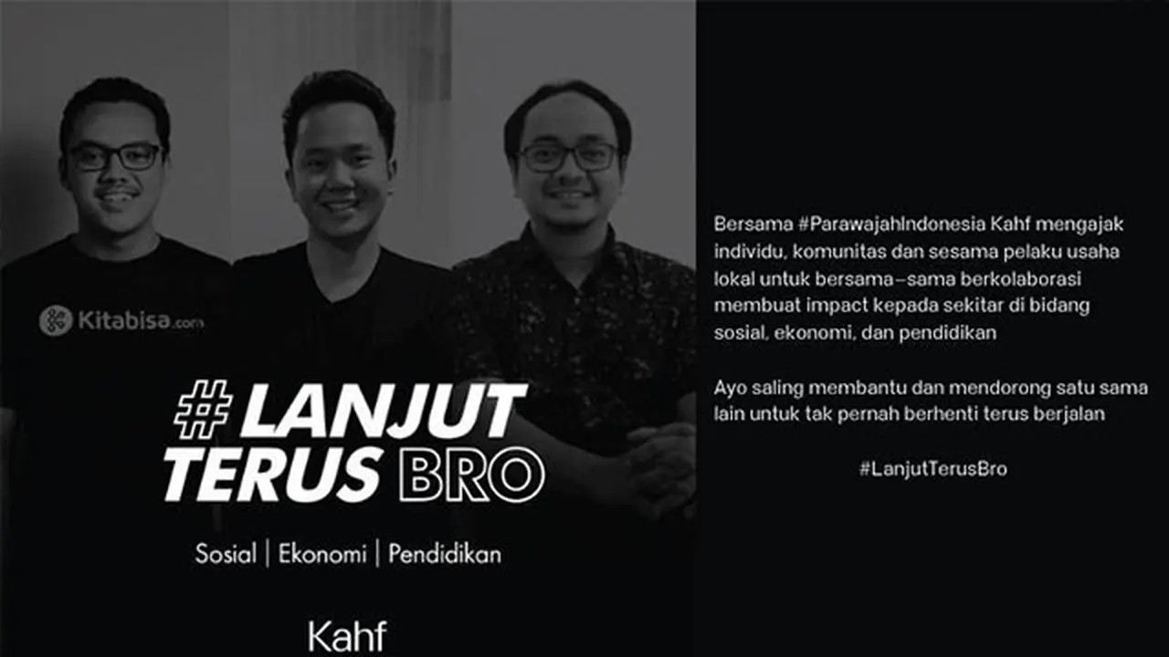 Lanjut Terus Bro jadi Gerakan Kahf untuk Membantu Sesama di Masa Pandemi