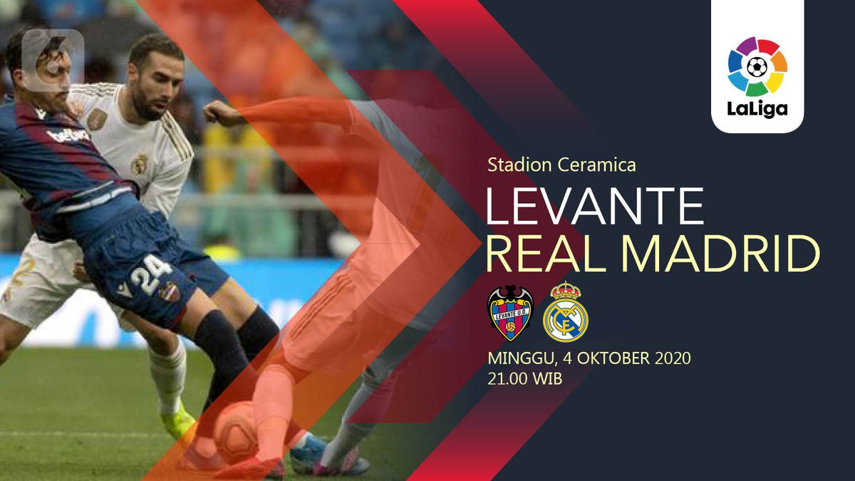 Segera Dimulai, Live Streaming La Liga Levante vs Real Madrid di Vidio