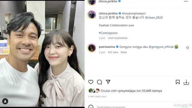 Chicco Jerikho (Foto: Instageam/@chicco.jerikho)