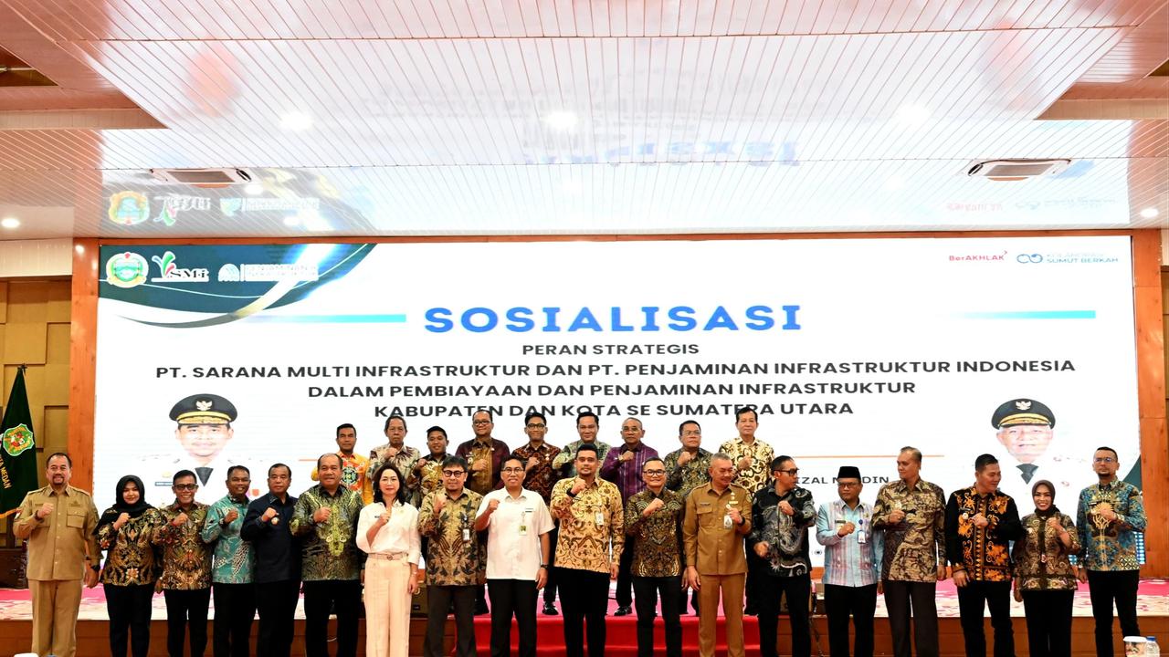 Gubernur Sumut Bobby Nasution dalam Sosialisasi Pembiayaan dan Penjamin Infrastruktur Daerah