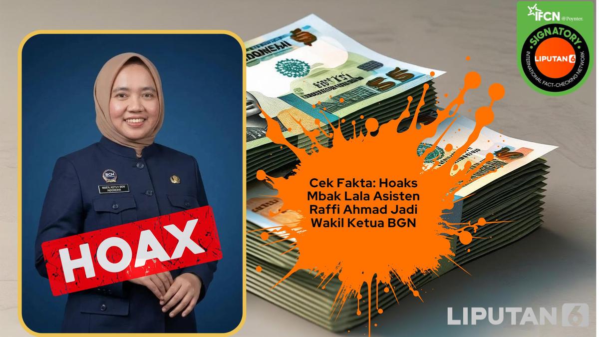 Cek Fakta: Hoaks Mbak Lala Asisten Raffi Ahmad Jadi Wakil Kepala BGN