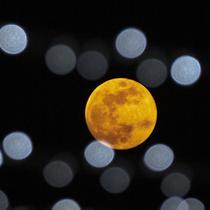 Bulan purnama terakhir tahun ini yang dikenal sebagai Cold Moon terbit melalui langit cerah melewati serangkaian lampu putih di corniche Doha, di Doha, Qatar, Rabu (7/12/2022). Bulan purnama Desember disebut Full Cold Moon karena kemunculannya bertepatan dengan musim dingin yang benar-benar menggigilkan di belahan Bumi utara. (AP Photo/Hassan Ammar)