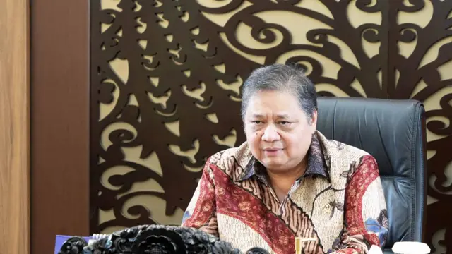 Menko Bidang Perekonomian Airlangga Hartarto dalam sambutannya secara virtual pada pembukaan Green Economy Expo 2024, yang mengangkat tema “Advancing Technology, Innovation, and Circularity. (Kemenko Bidang Perekonomian)