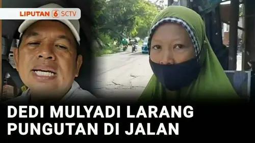 VIDEO: Dedi Mulyadi Larang Warga Minta Sumbangan di Jalan Raya