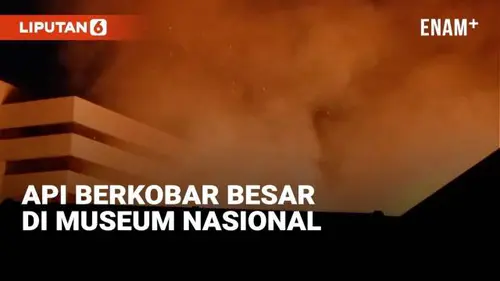 VIDEO: Detik-Detik Petugas Damkar Berjuang Tangani Kebakaran Museum Nasional