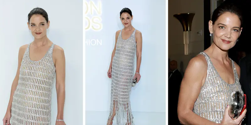 Tampil Cantik, Kate Holmes Curi Perhatian Pakai Gaun Perak di CFDA Awards 2022