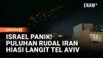 Rudal Iran terlihat melintas di langit Tel Aviv dan Ramallah, memicu sirene peringatan di Israel. Konflik yang terus meningkat telah menyebabkan ribuan korban jiwa dan jutaan pengungsi di kawasan.