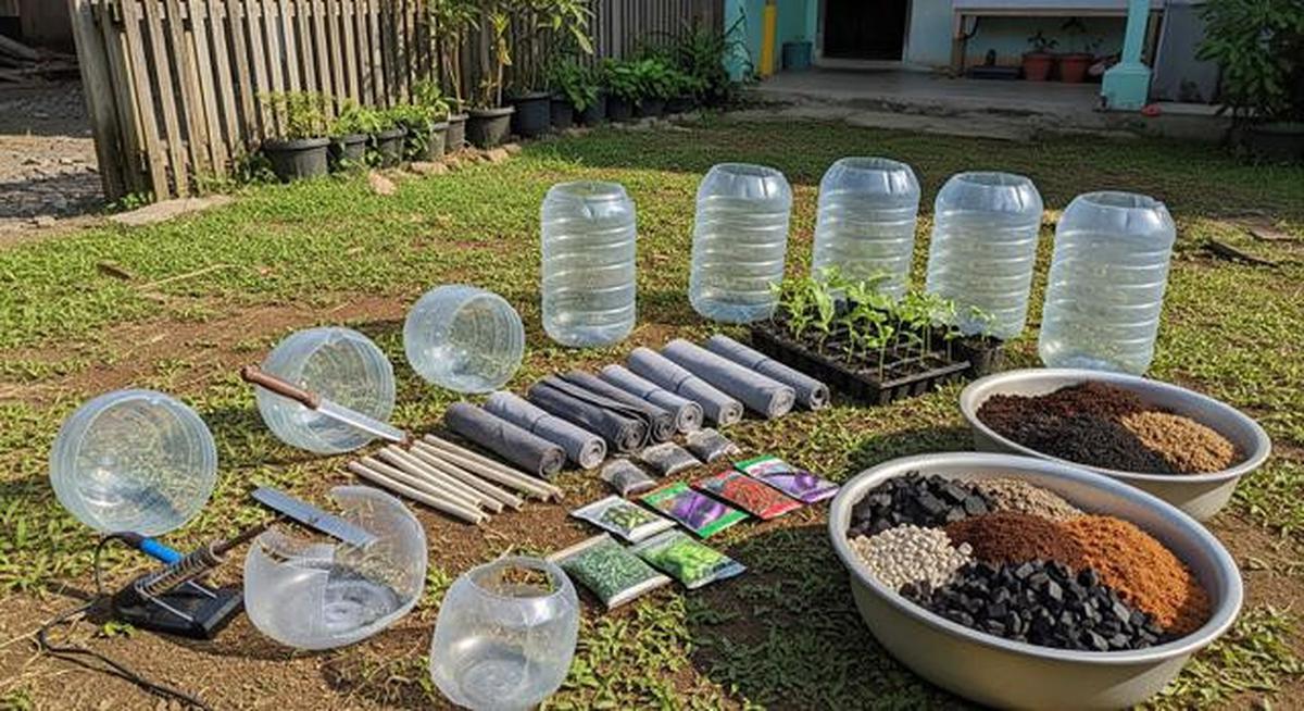Cara Membuat Kebun Sayur Mini dari Galon Bekas dengan Self Watering