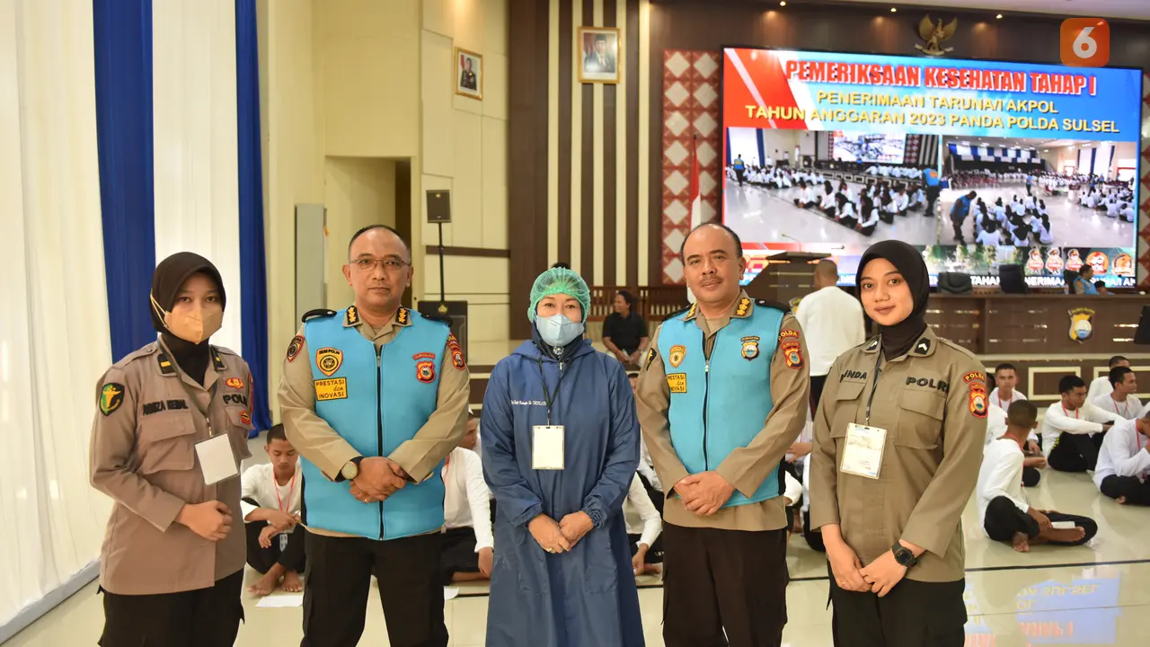 Polda Sulsel libatkan IDI saat tes kesehatan seleksi penerimaan anggota Polri (Liputan6.com/Fauzan)