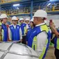 Menteri Perdagangan Zulkifli Hasan melepas 8 kontainer produk baja lapis produksi PT Tata Metal Lestari di Sadang, Purwakarta, Jawa Barat, Jumat 21 Juni 2024. (Ist).