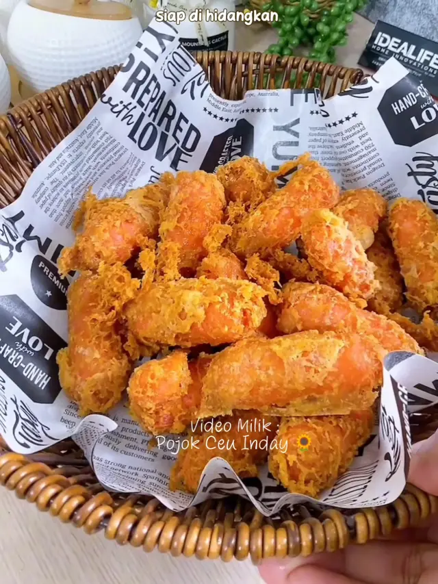 Resep sosis kopong kriuk. (dok. TikTok @ceuinday)