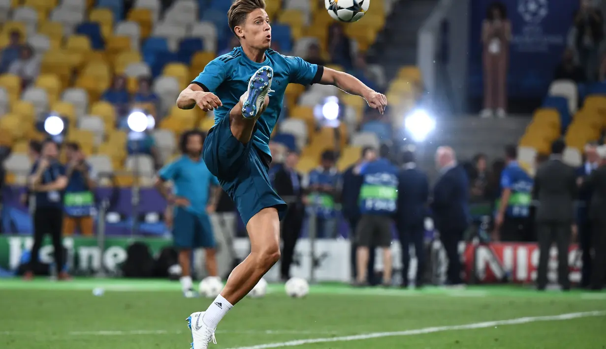 Kini ia dipercaya sebagai pelapis Casemiro atau Carvajal di berbagai posisi. Ia diramalkan menjadi pemain penting El Real suatu saat nanti. (AFP/Franck Fife)