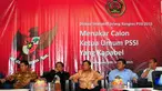 Jelang bergulirnya Kongres dan Pemilihan Ketua Umum PSSI 2015-2019, sebuah diskusi interaktif 'Menakar Calon Ketua Umum PSSI Yang Kapabel' digelar di Gedung Serbaguna, Senayan, Jakarta, Selasa (14/4/2015). (Liputan6.com/ Yoppy Renato)